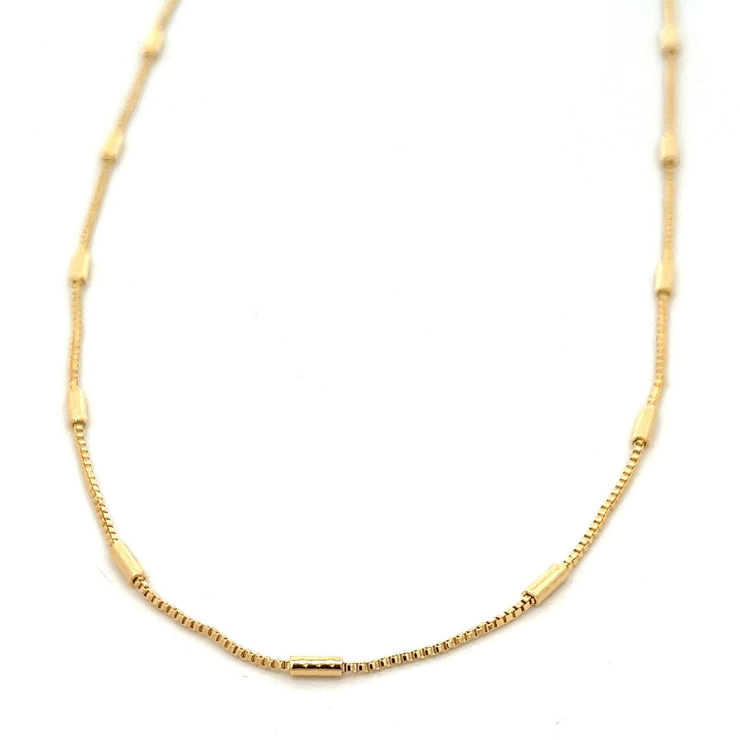 14K-gold-filled bar station necklace - 16" - valentshop.com