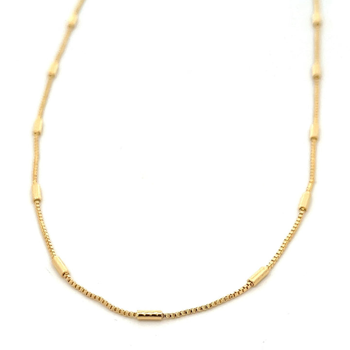 14K-gold-filled bar station necklace - 16" - valentshop.com