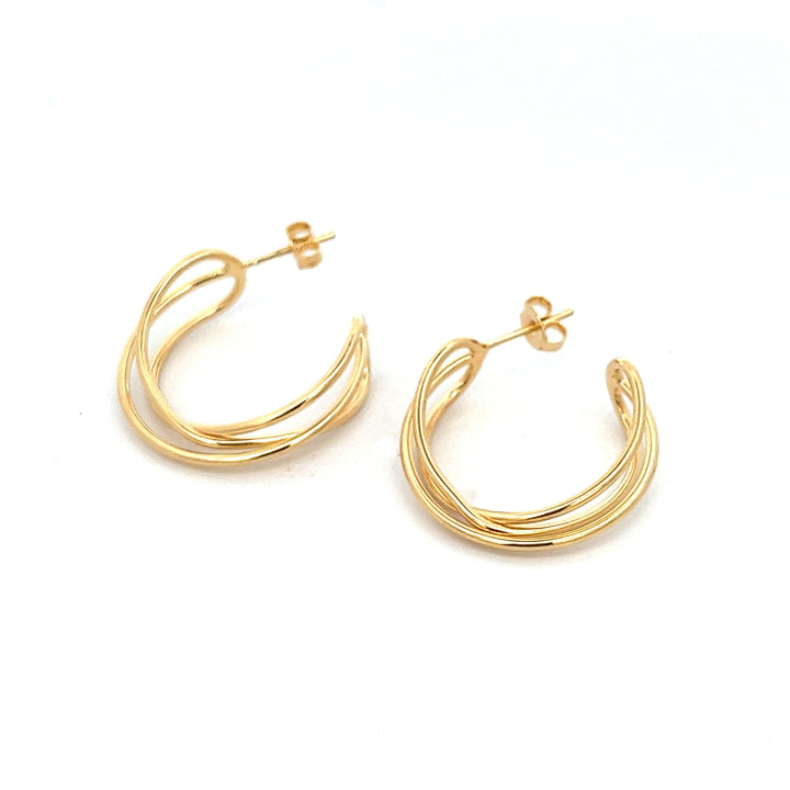 14K-gold-filled intertwined hoops - valentshop.com