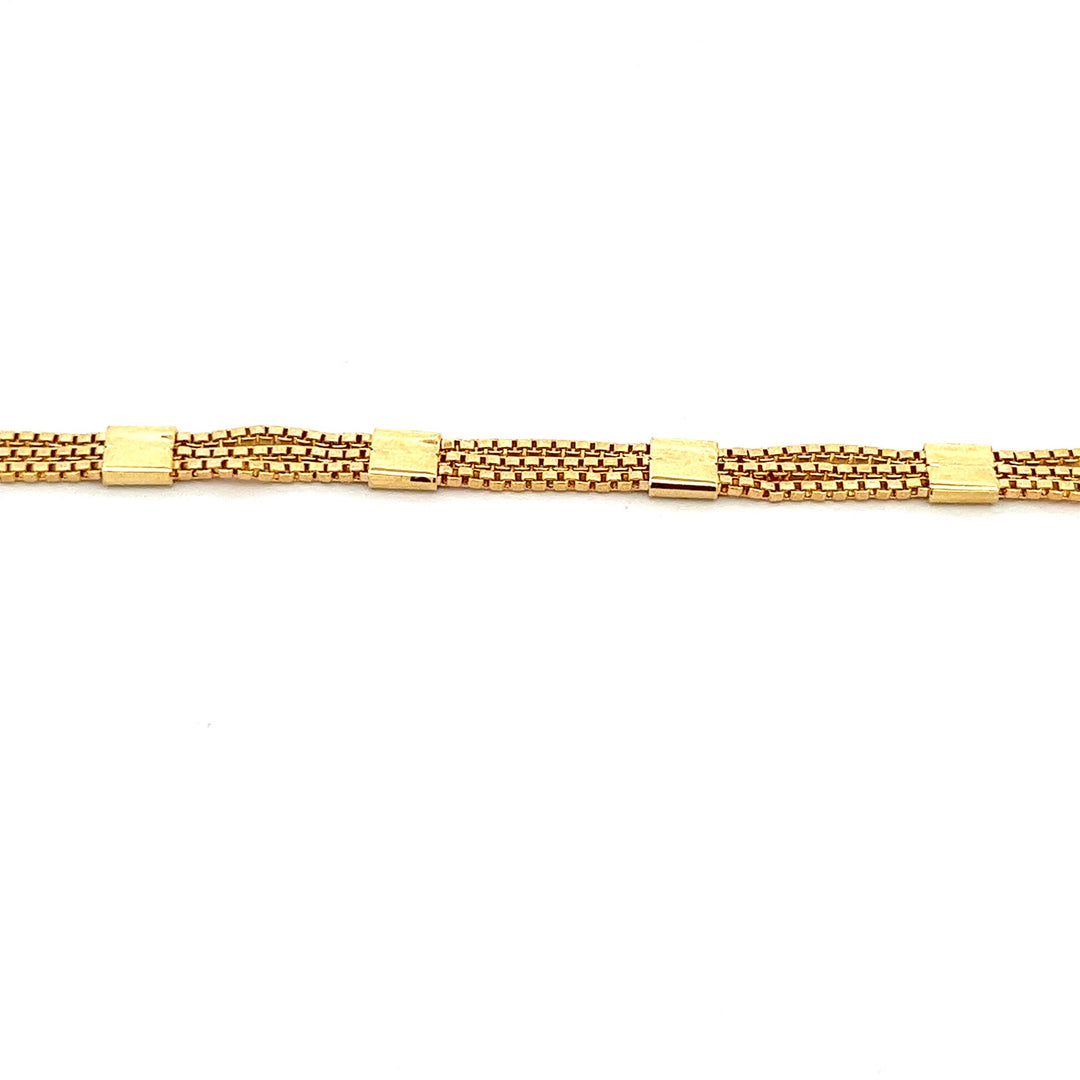 14K-gold-filled triple-strand station necklace - 16" - valentshop.com