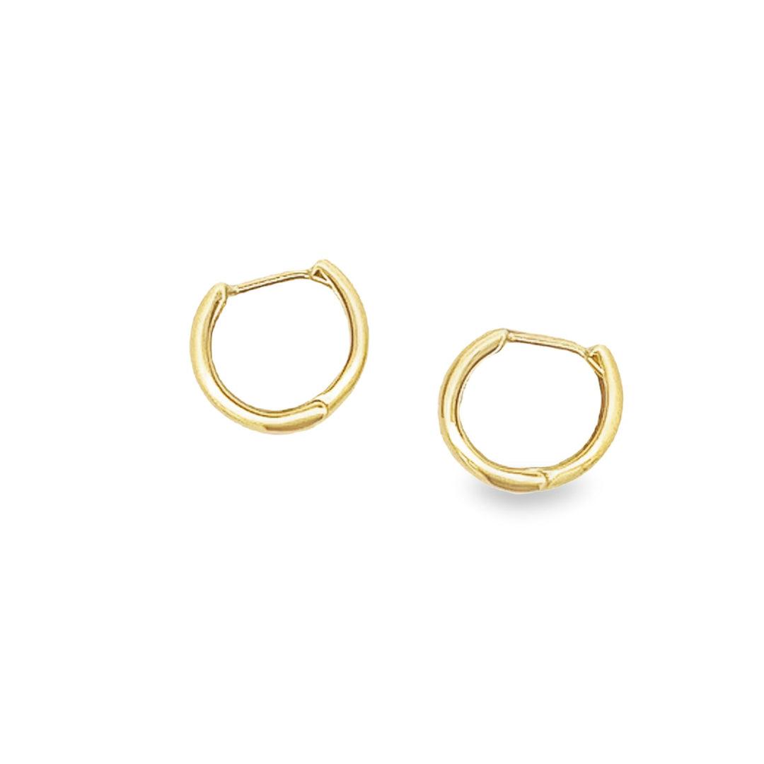 14K solid gold essentials - bold huggies - valentshop.com