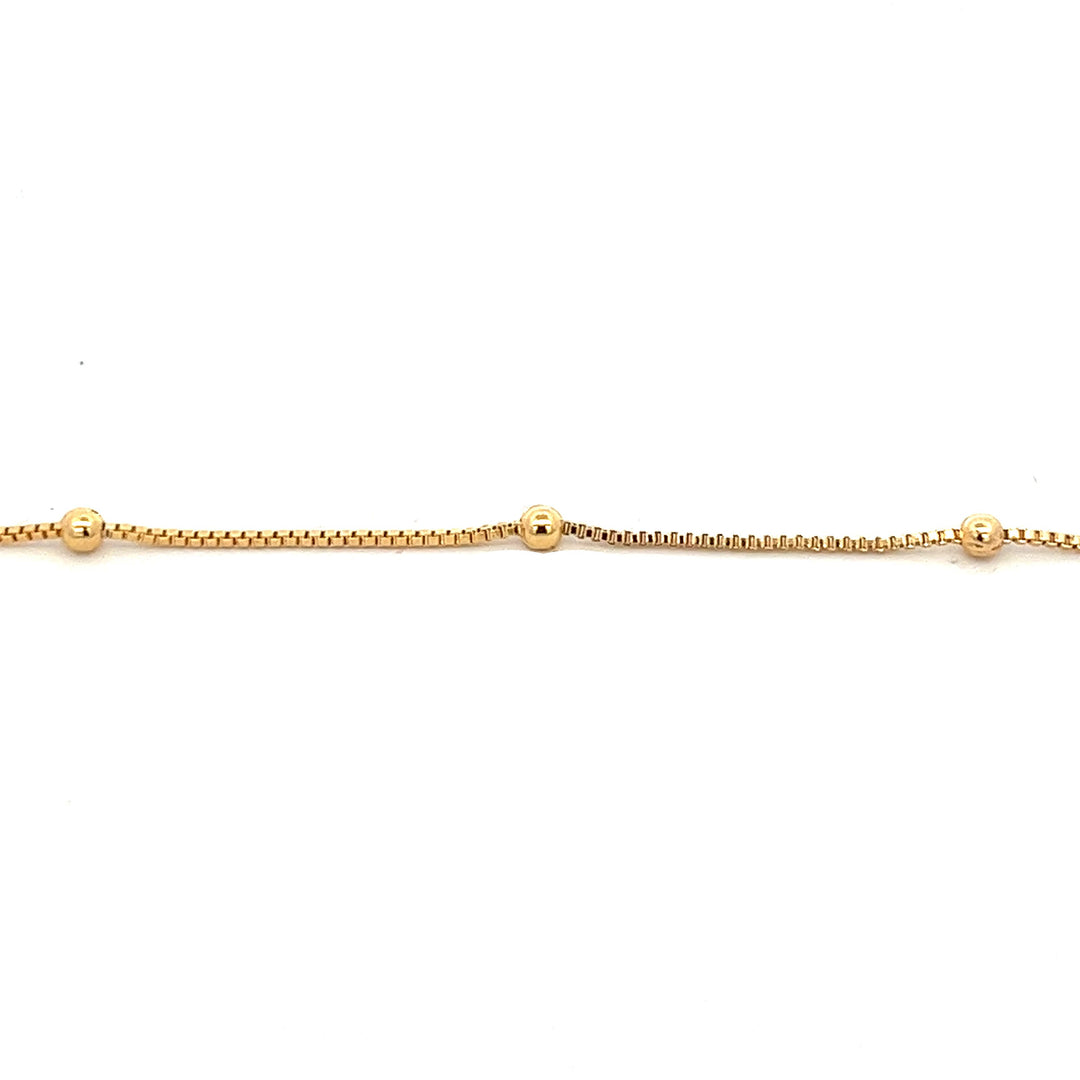14K-gold-filled ball station necklace - 16" - valentshop.com