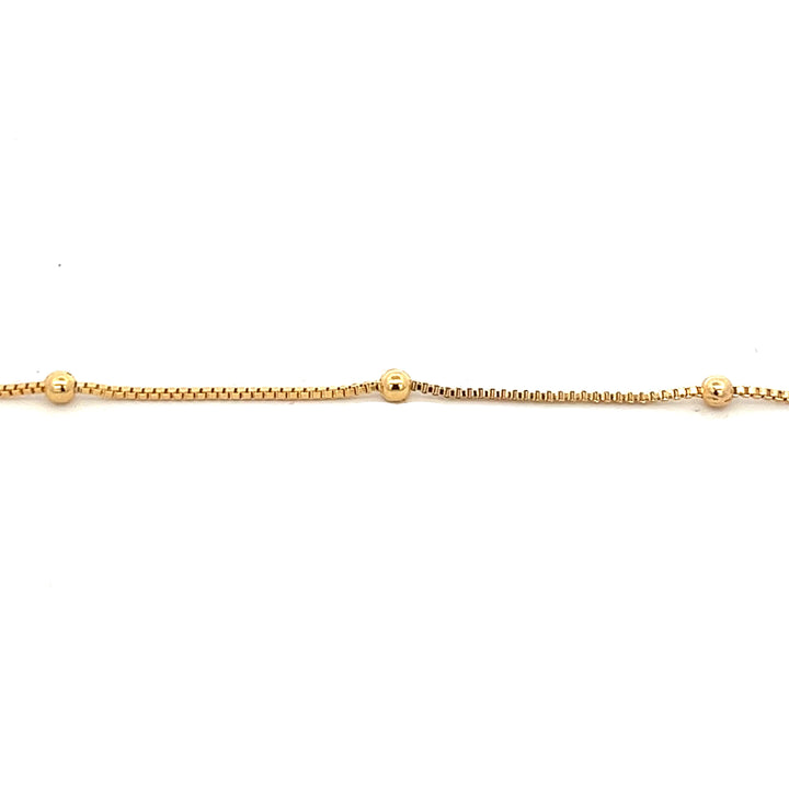 14K-gold-filled ball station necklace - 16" - valentshop.com
