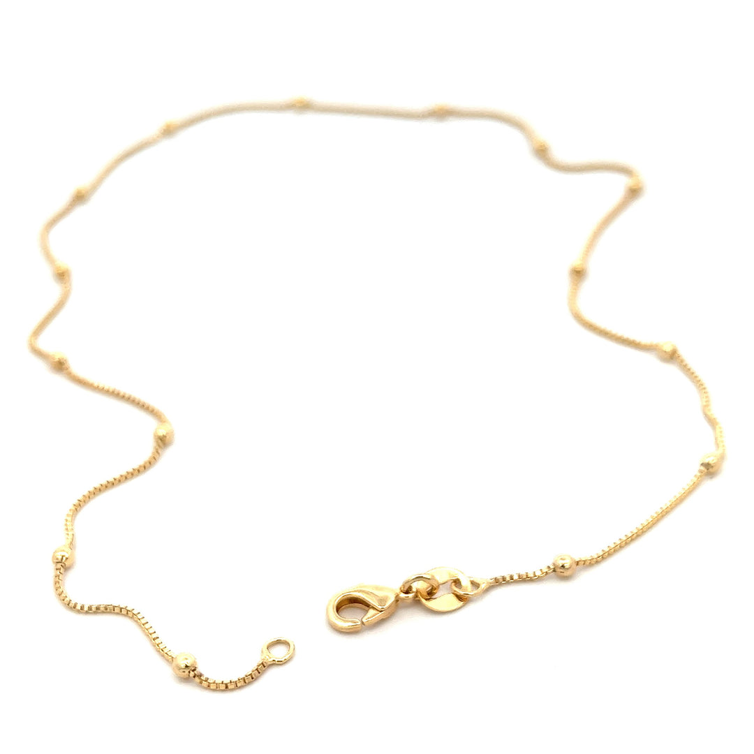 14K-gold-filled ball station necklace - 16" - valentshop.com