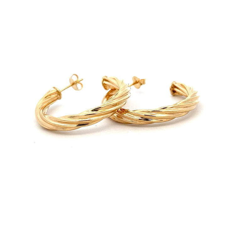 14K-gold-filled large twisted rope hoops - valentshop.com