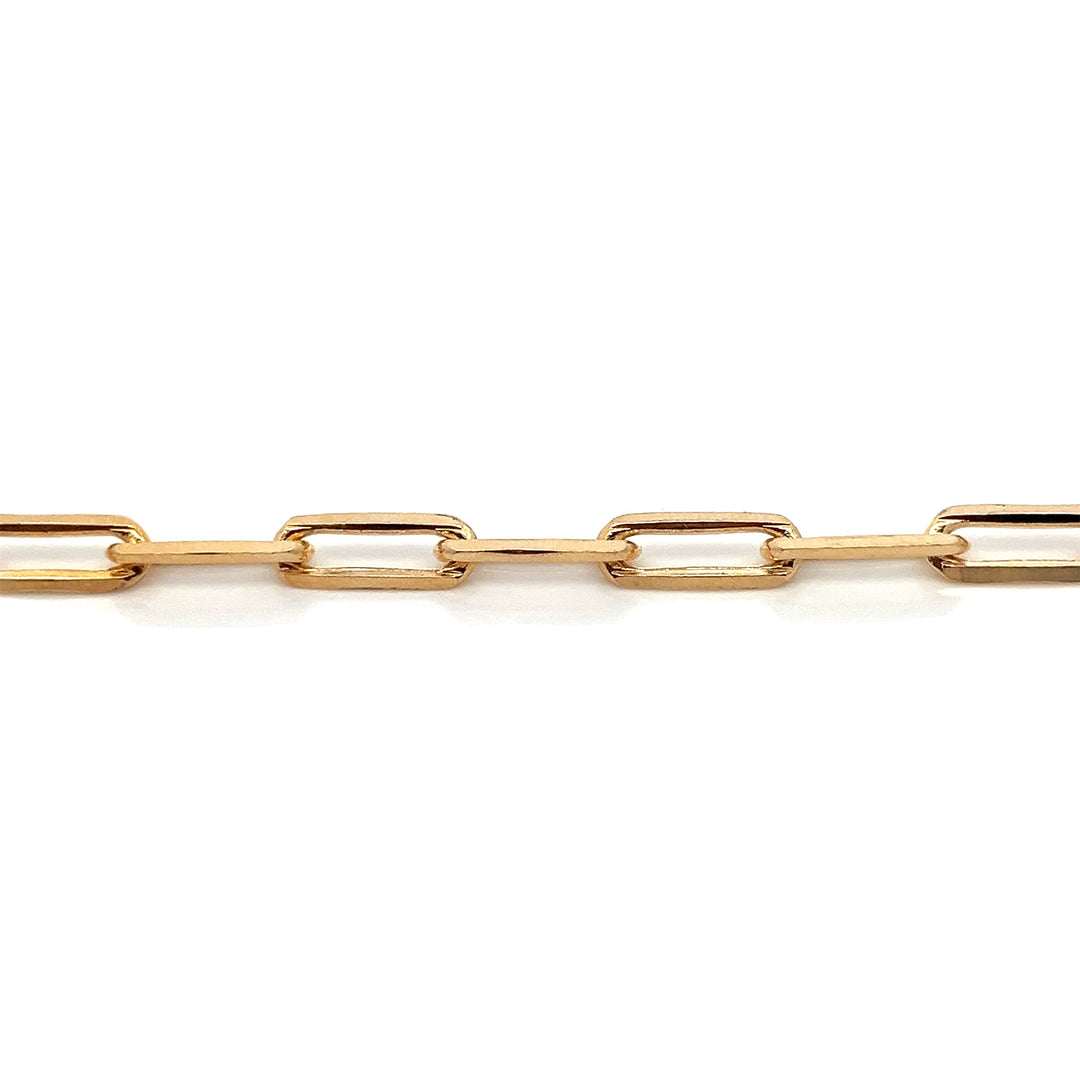 14K-gold-filled bold paperclip chain bracelet - valentshop.com