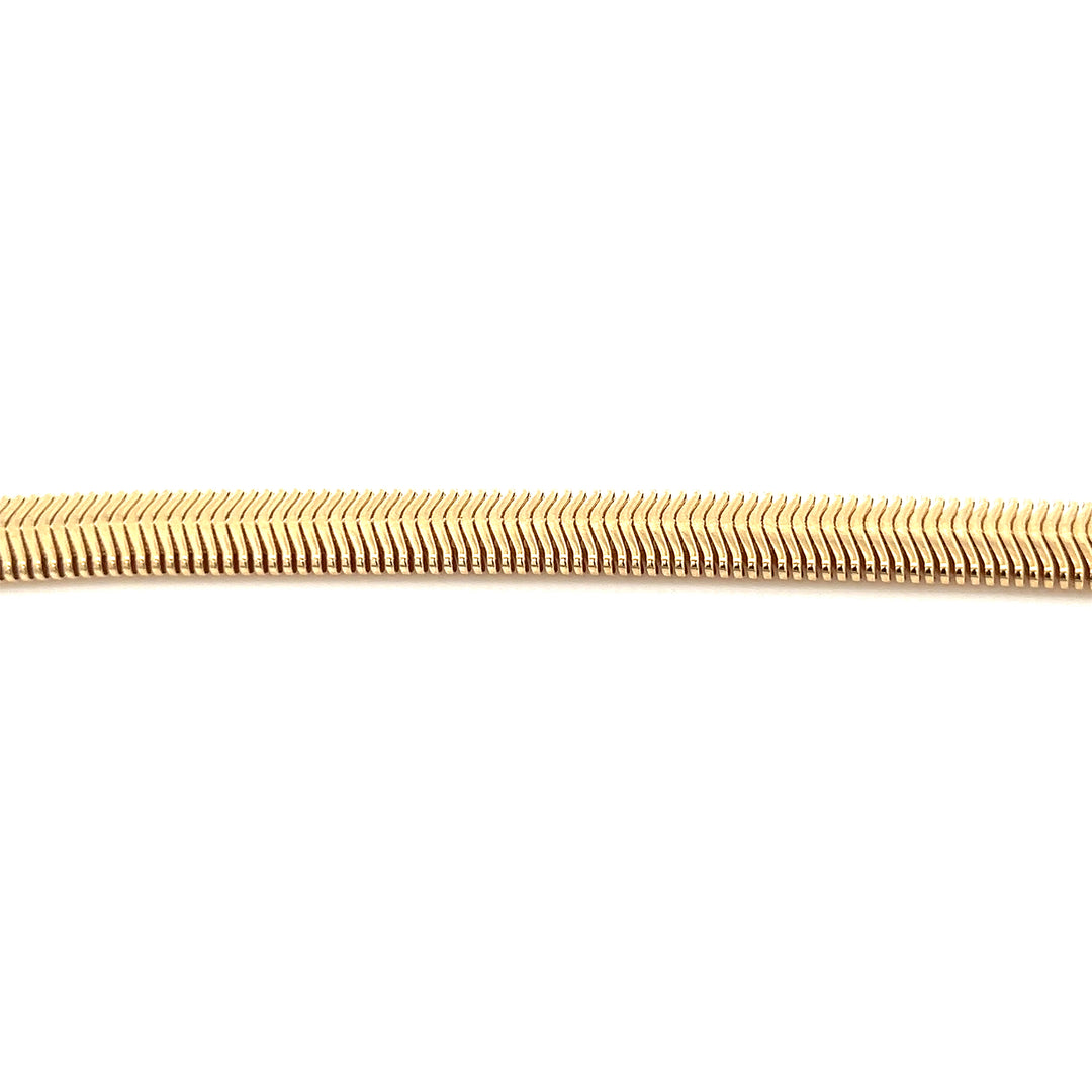 14K-gold-filled cobra chain bracelet - valentshop.com
