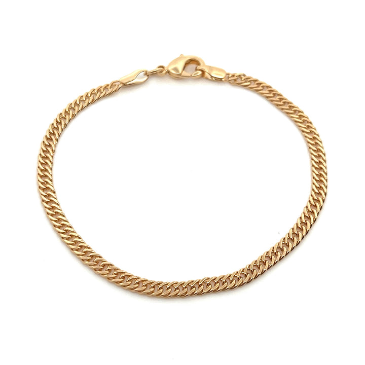 14K-gold-filled curb chain bracelet - valentshop.com