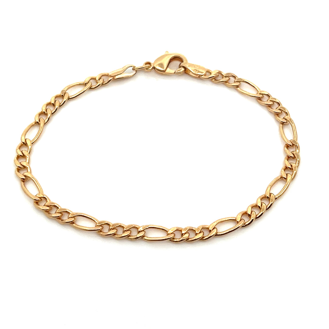 14K-gold-filled figaro chain bracelet - valentshop.com