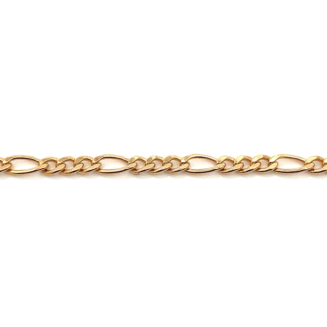 14K-gold-filled figaro chain bracelet - valentshop.com