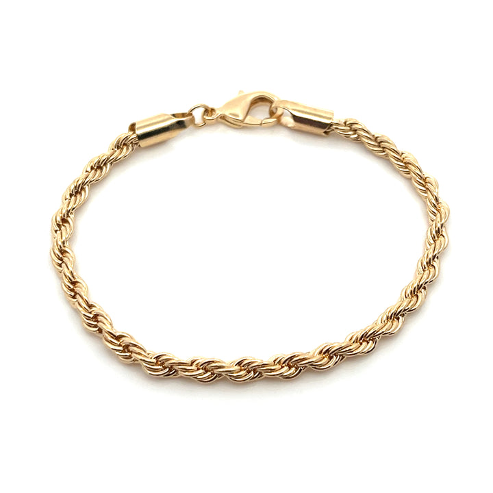 14K-gold-filled luxe rope chain bracelet - valentshop.com