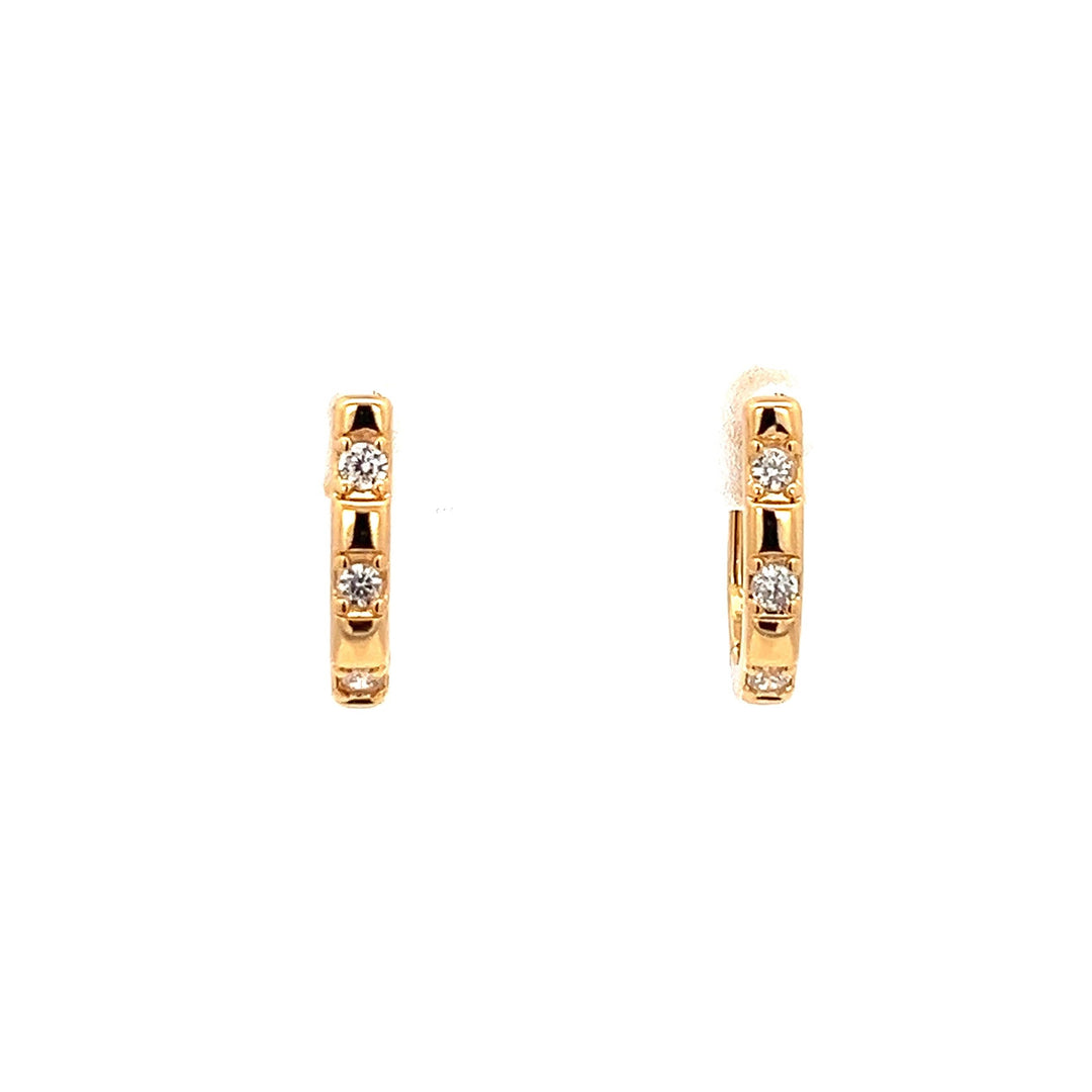 14K-gold-filled sparkly U-hoops - valentshop.com