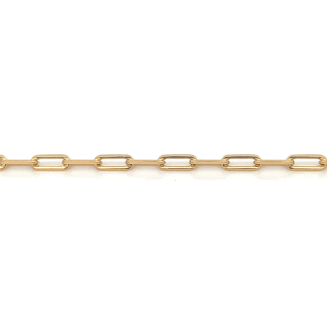 14K-gold-filled paperclip chain bracelet - valentshop.com