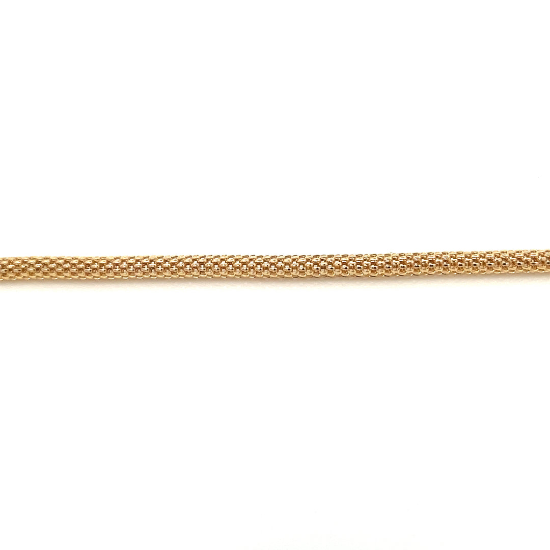 14K-gold-filled tubular mesh chain bracelet - valentshop.com