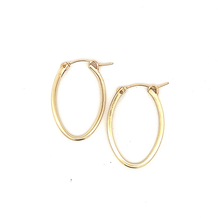 birthstone coin oval hoops - valentshop.com