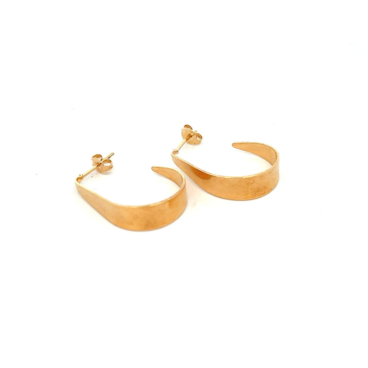 14K-gold-filled tapered pear hoops - valentshop.com