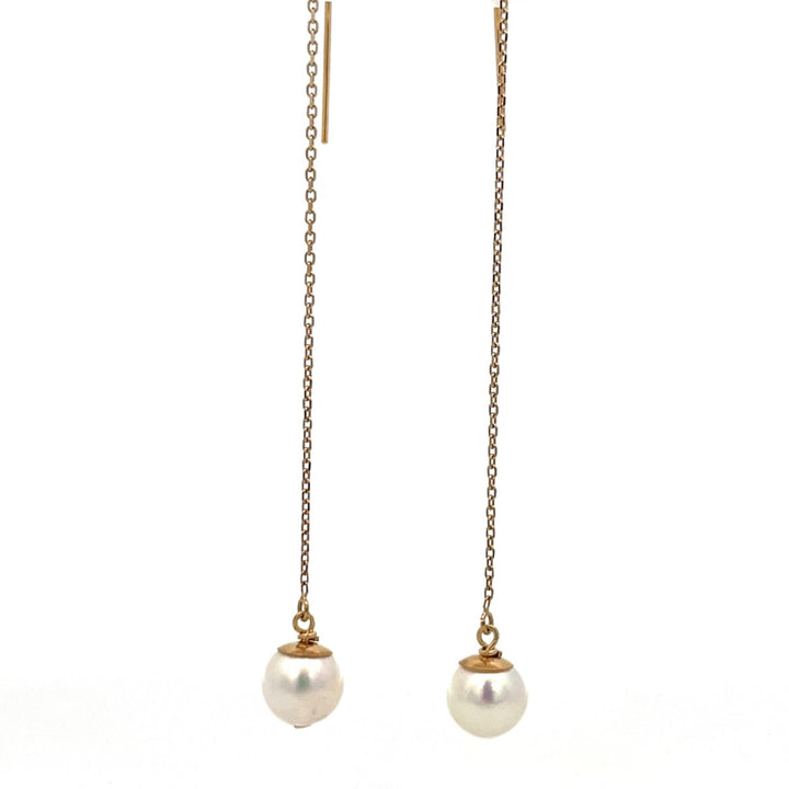 van luna - classic akoya pearl threaders - valentshop.com