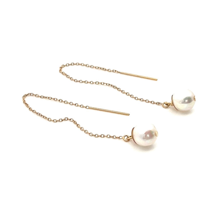 van luna - classic akoya pearl threaders - valentshop.com