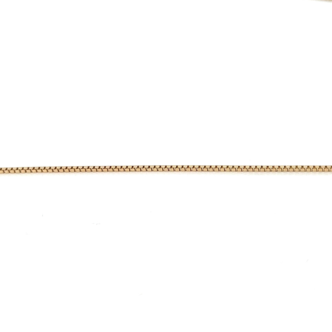 14K solid gold box chain necklace - valentshop.com