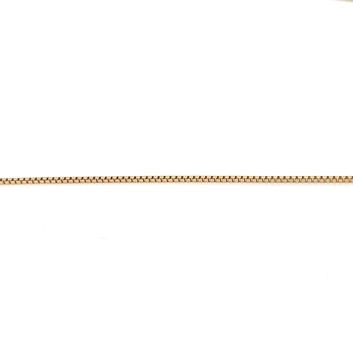14K solid gold box chain necklace - valentshop.com