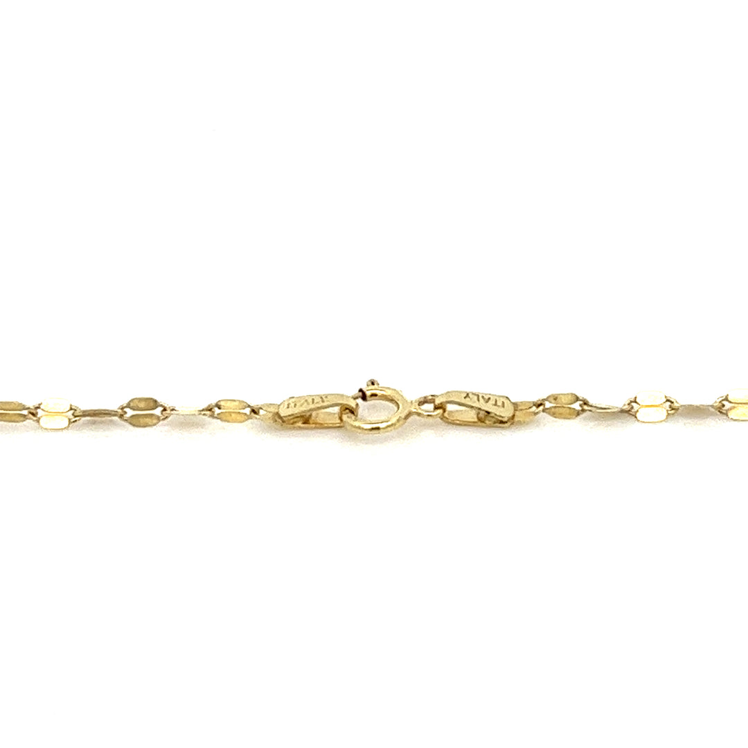 14K solid gold disco chain necklace - valentshop.com