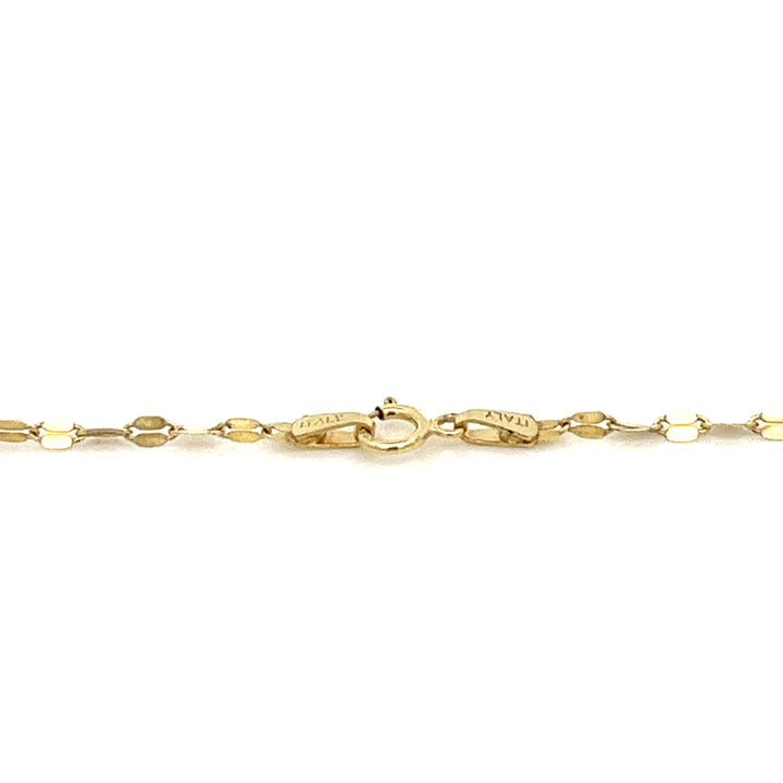14K solid gold disco chain necklace - valentshop.com