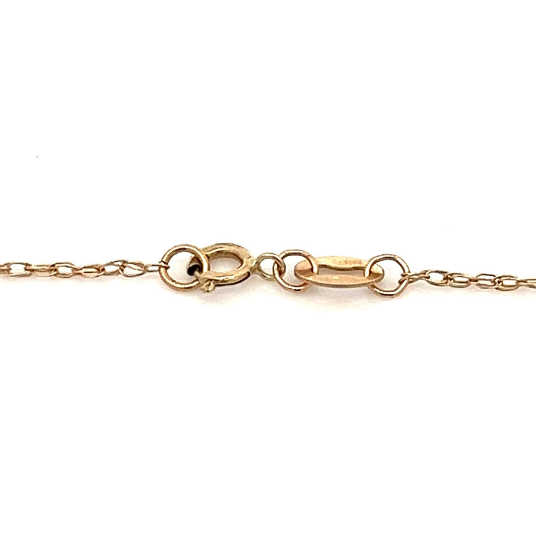14K solid gold pretzel heart necklace - valentshop.com