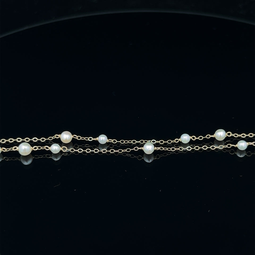 van luna - double-layered akoya pearl bracelet - valentshop.com