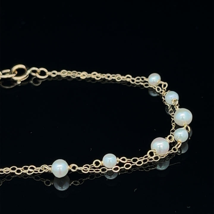 van luna - double-layered akoya pearl bracelet - valentshop.com