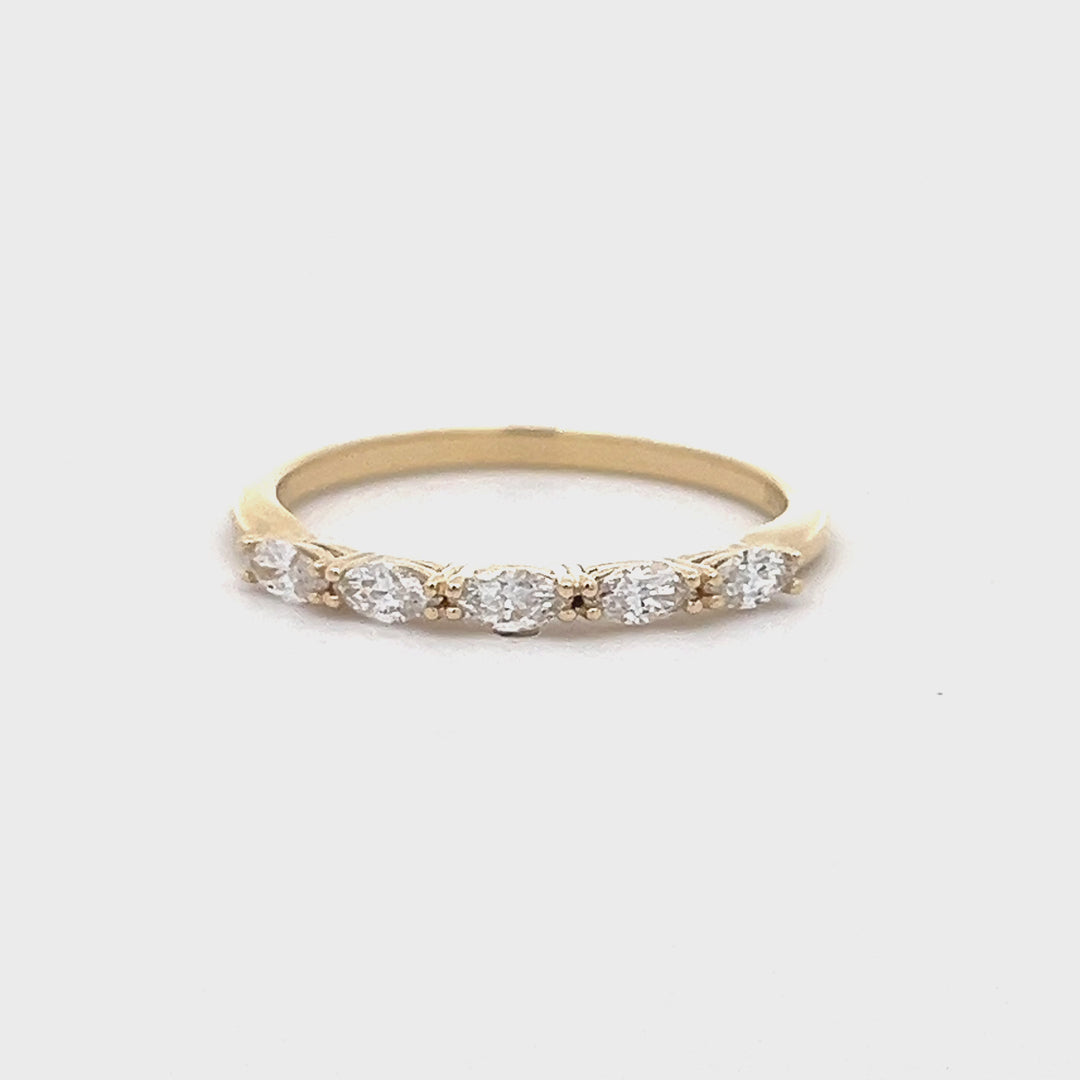 marquise diamond band