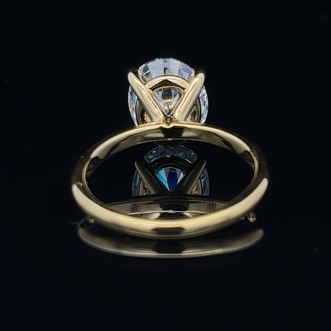 3 ctw classic solitaire oval diamond engagement ring - valentshop.com