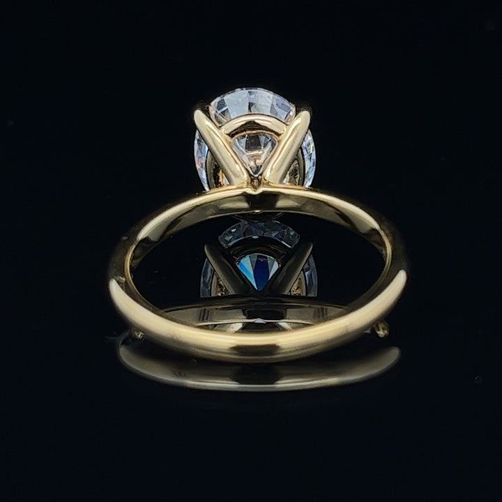 3 ctw classic solitaire oval diamond engagement ring - valentshop.com