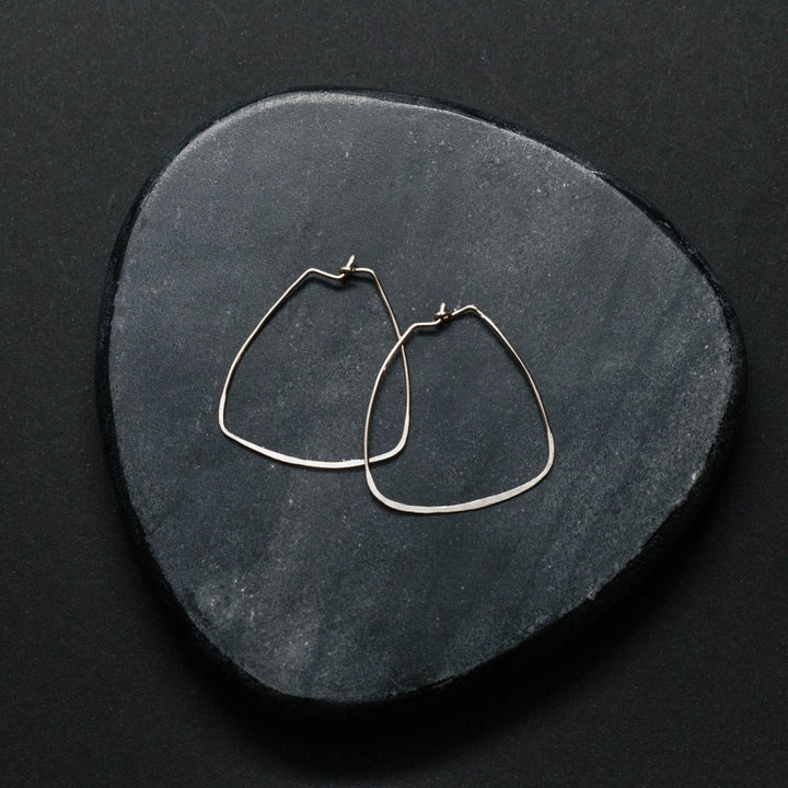 "bella" - artisanal hammered earrings - valentshop.com