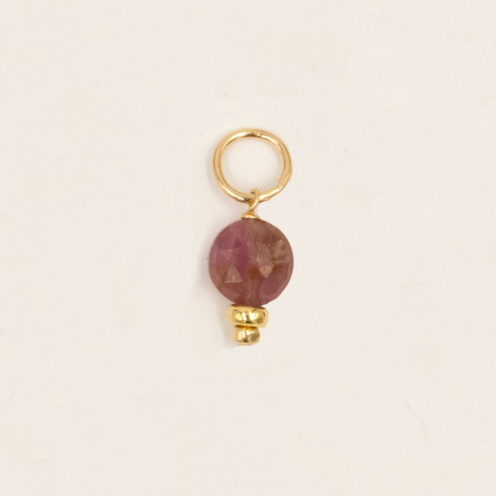faceted birthstone coin charm - lever back earrings - valentshop.com