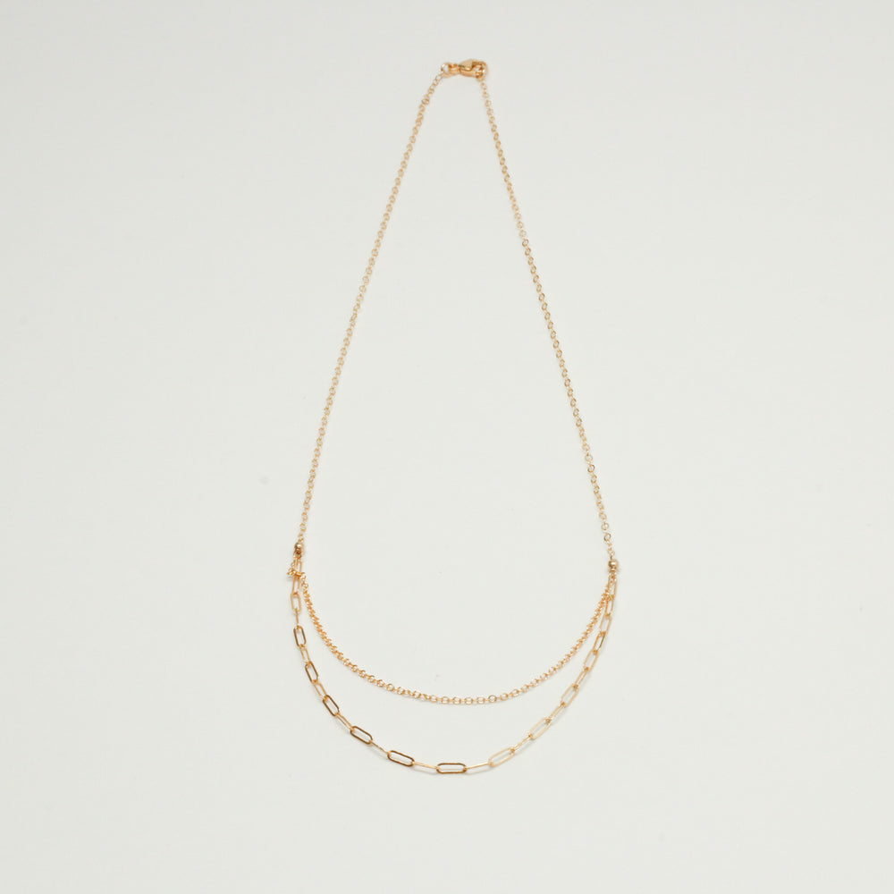 "double-layer" chain necklace - valentshop.com
