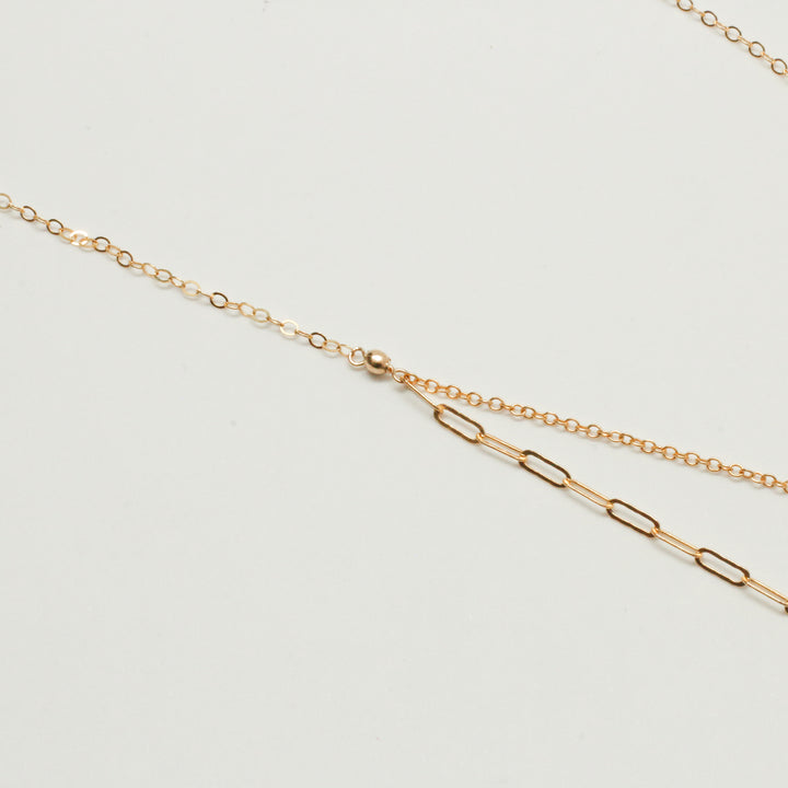 "double-layer" chain necklace - valentshop.com