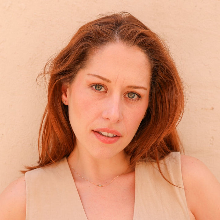 14K diamond 3-stone bar earrings - Valentshop Jewelry