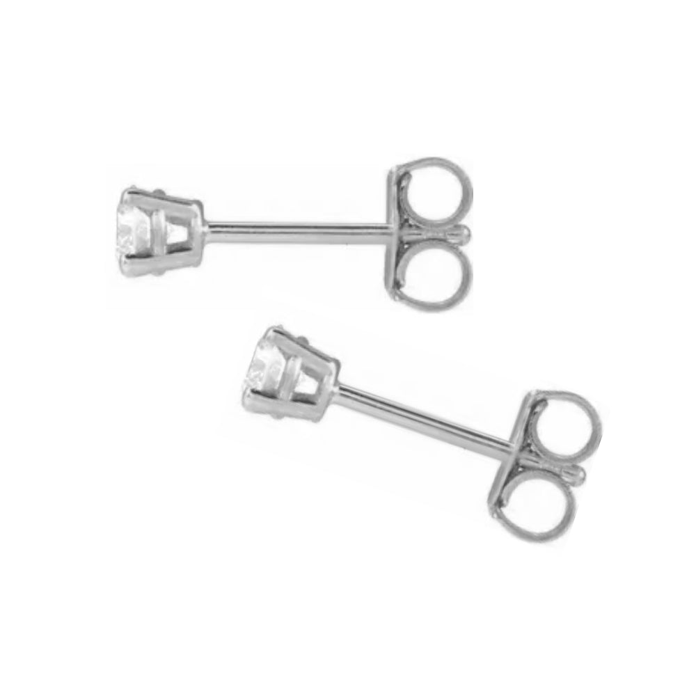 14K diamond stud earrings - 1/2 ctw to 2 ctw - valentshop.com