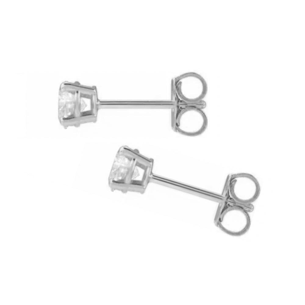 14K diamond stud earrings - 1/2 ctw to 2 ctw - valentshop.com