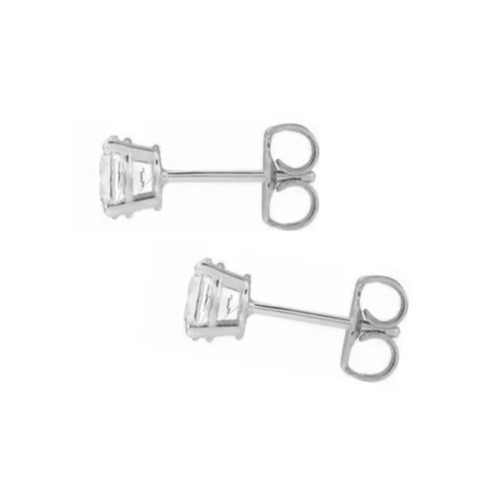 14K diamond stud earrings - 1/2 ctw to 2 ctw - valentshop.com