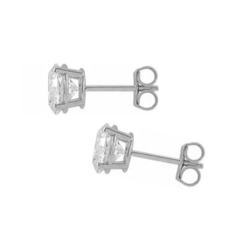 14K diamond stud earrings - 1/2 ctw to 2 ctw - valentshop.com