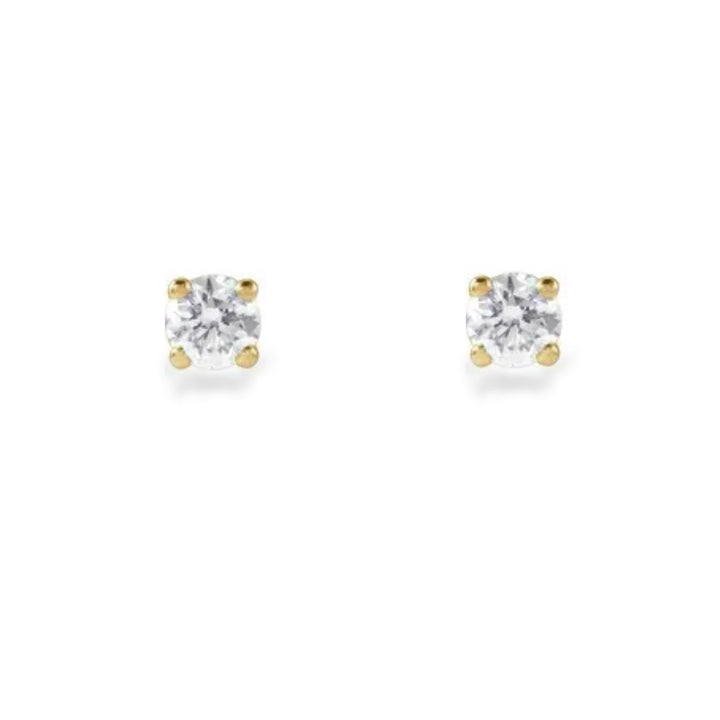 14K diamond stud earrings - 1/2 ctw to 2 ctw - valentshop.com