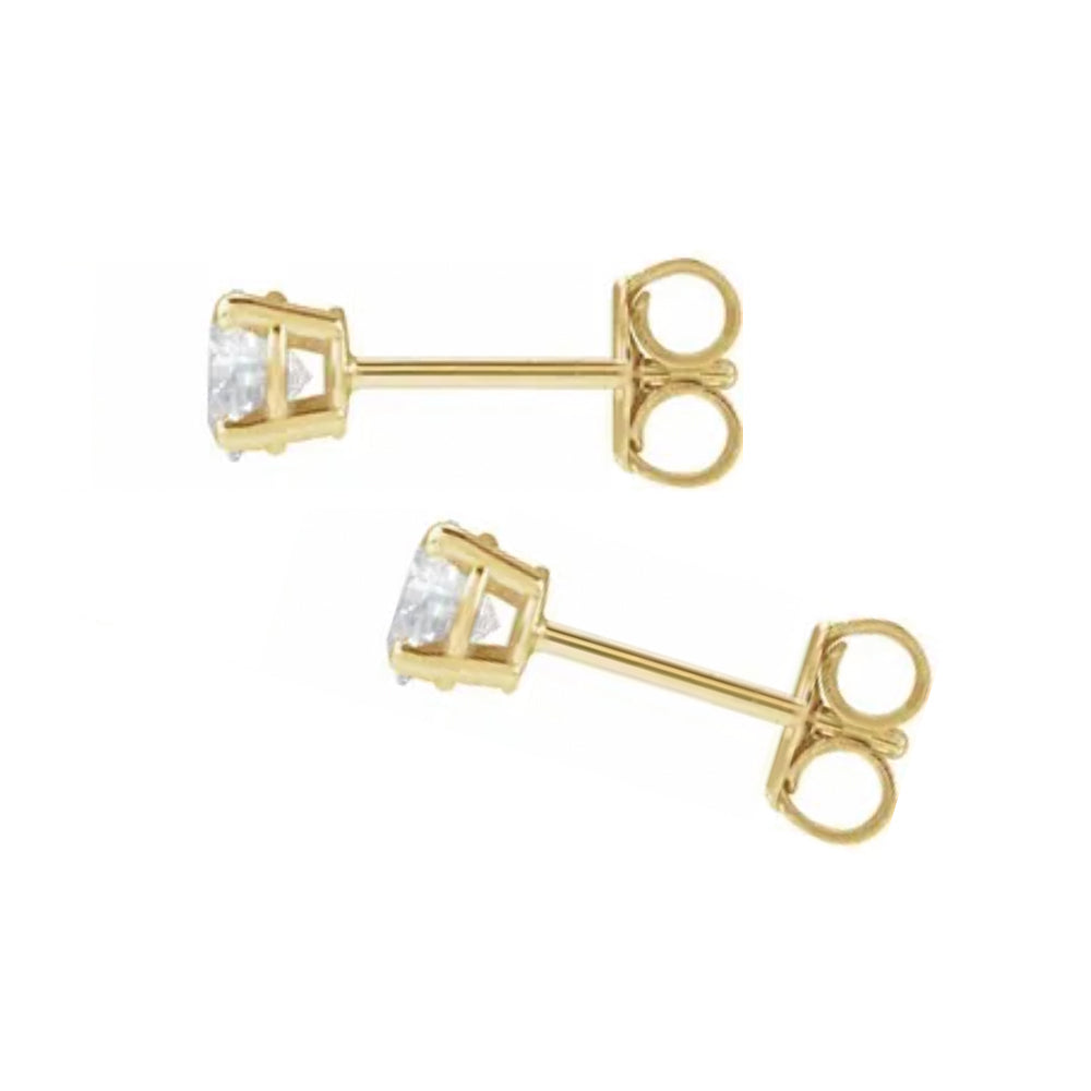14K diamond stud earrings - 1/2 ctw to 2 ctw - valentshop.com