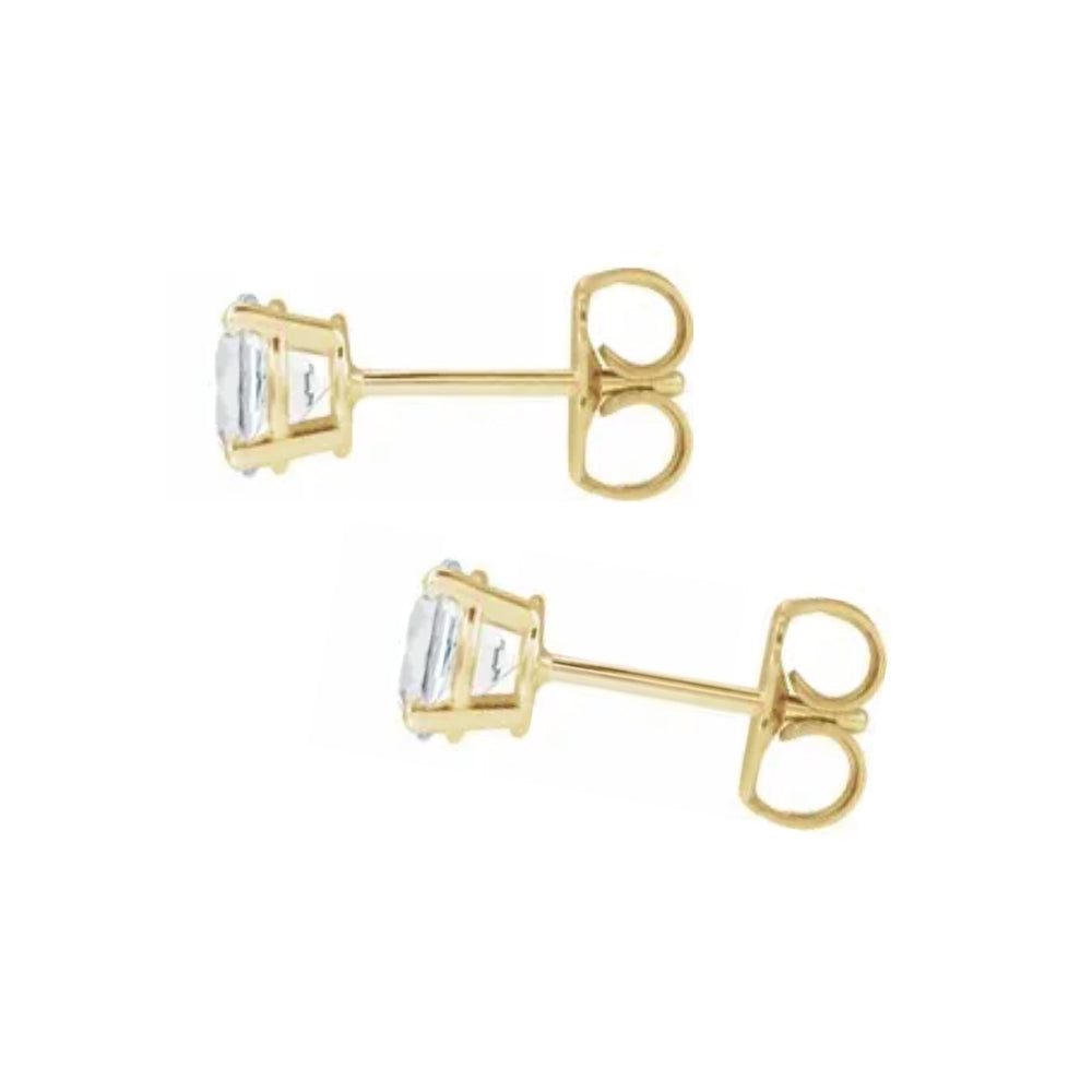 14K diamond stud earrings - 1/2 ctw to 2 ctw - valentshop.com