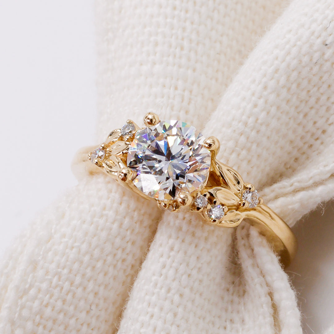 14K diamond engagement rings