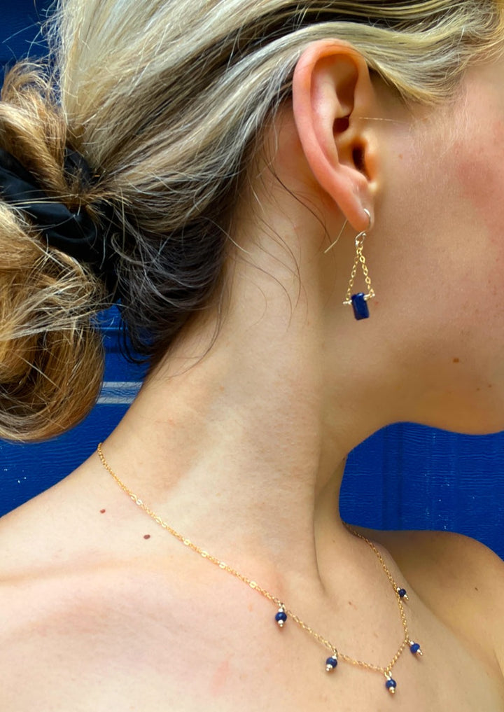 silk road - sapphire 5-charm necklace - valentshop.com