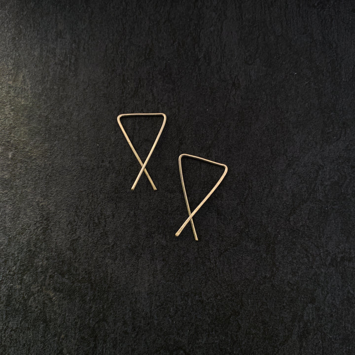 "fiore" - artisanal hammered earrings - valentshop.com