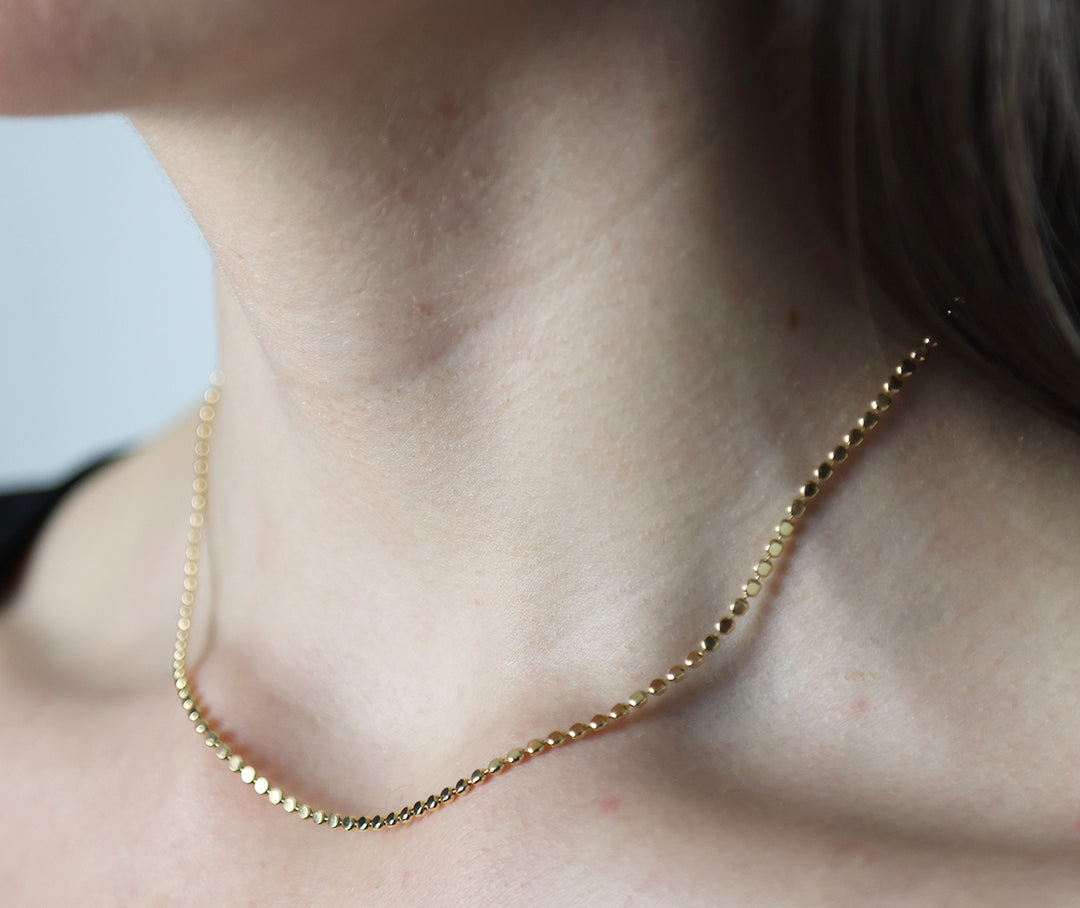 14K-gold-filled disco chain necklace - valentshop.com