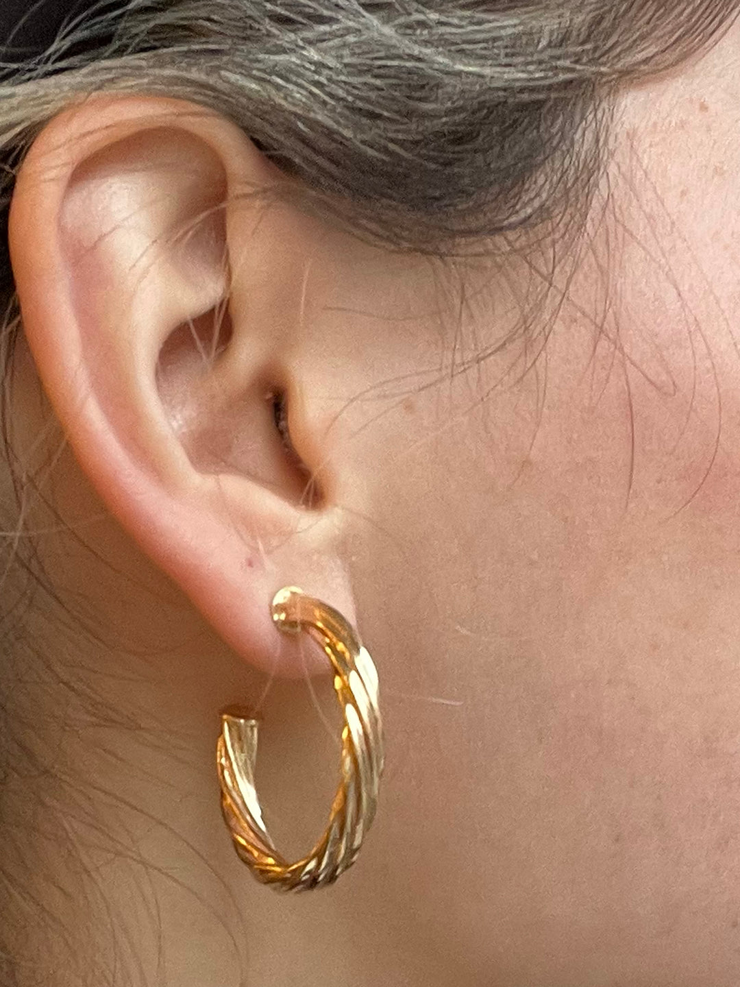 14K-gold-filled large twisted rope hoops - valentshop.com