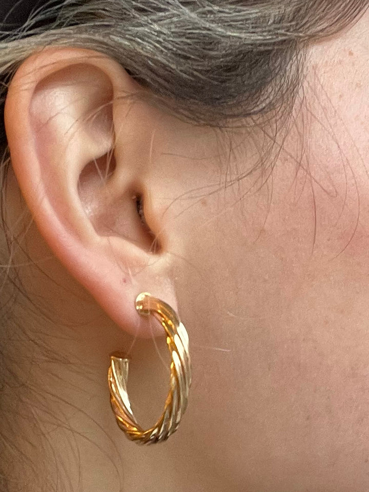 14K-gold-filled large twisted rope hoops - valentshop.com